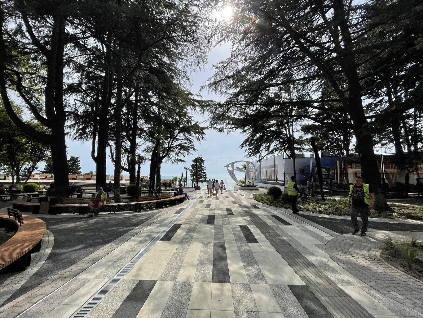 The Riviera Park is the first contemporary public space in the city of Sochi
